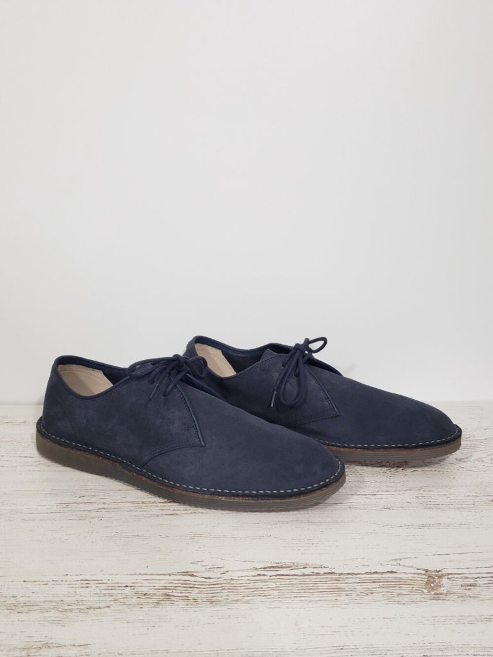 Clarks Blue Suede Shoes Oxford Lace Up Men's Size 11.5